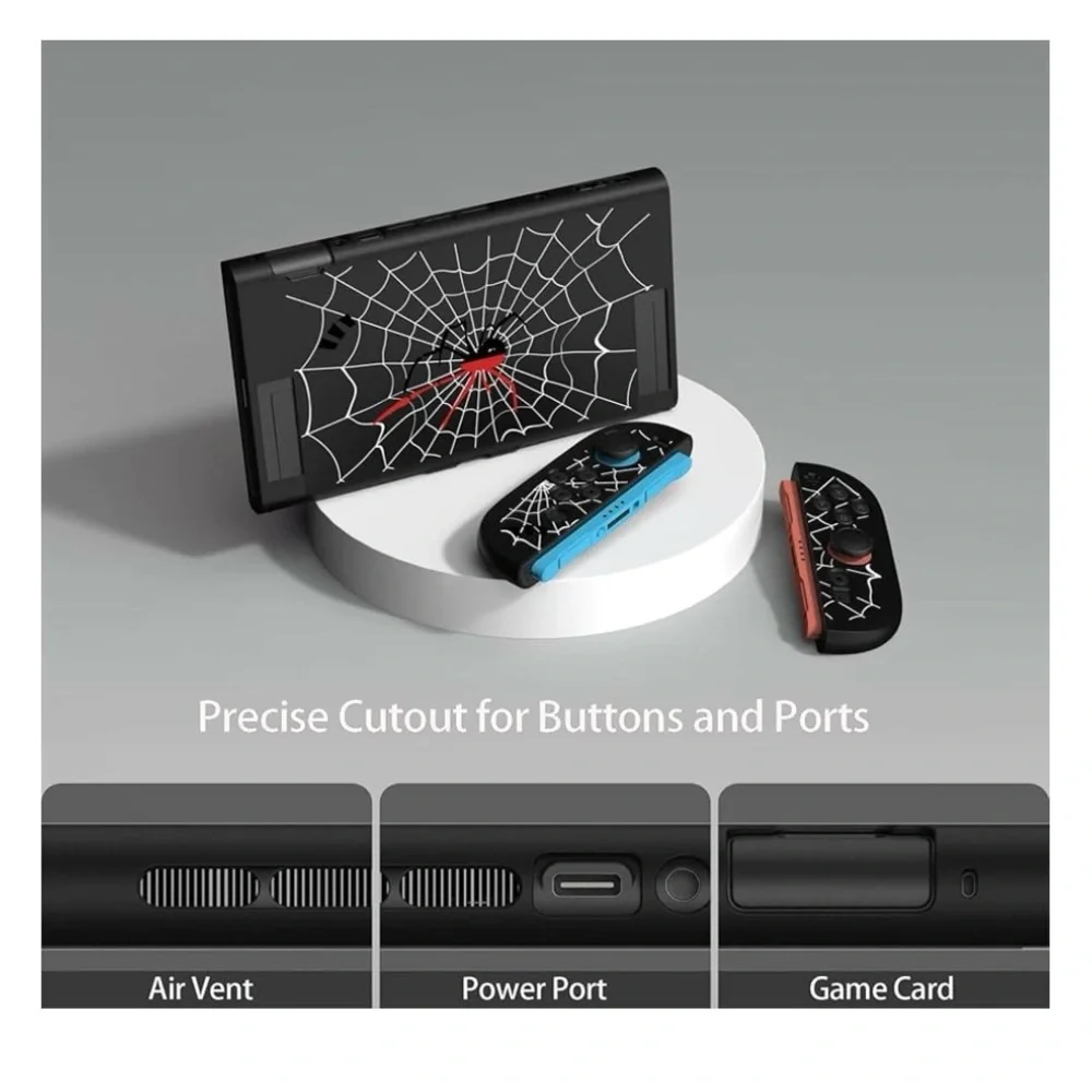 JEMDO Soft protective case for switch NS2 Black Spider 🕷️
